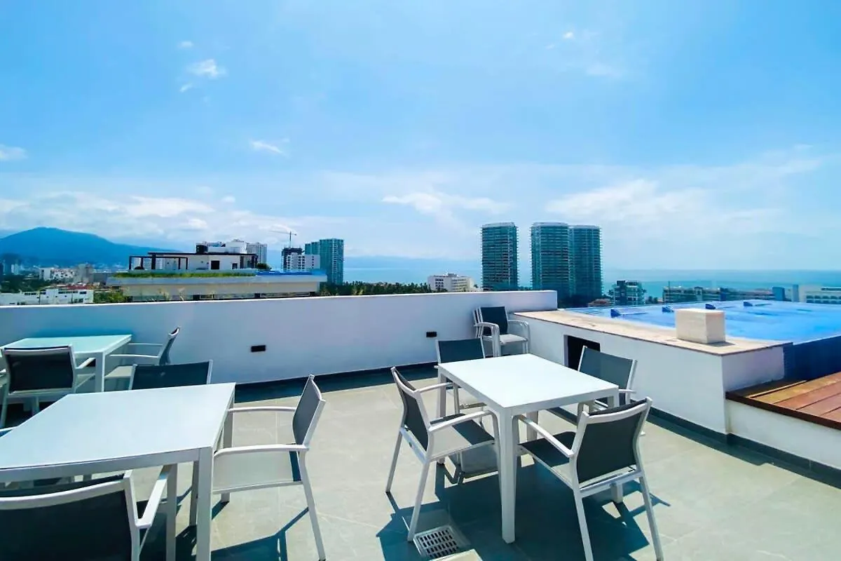 Zoho Skies Loft Rooftop Infinity Pool & Lounge Apartment Puerto Vallarta Mexico